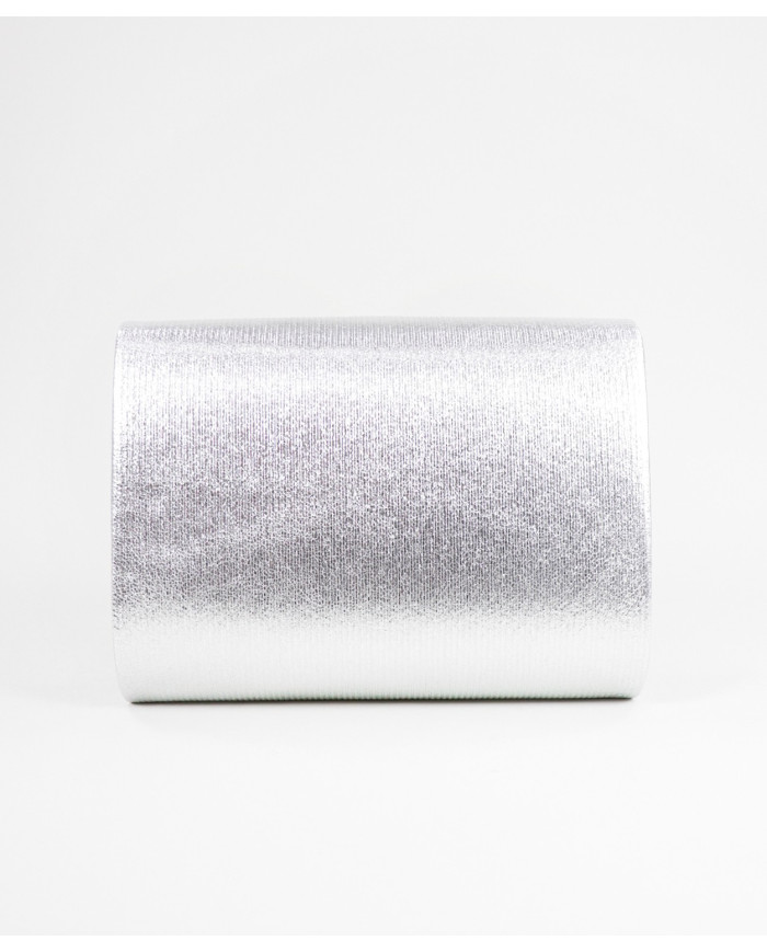 Pochete Prateada de Senhora Tipo Envelope