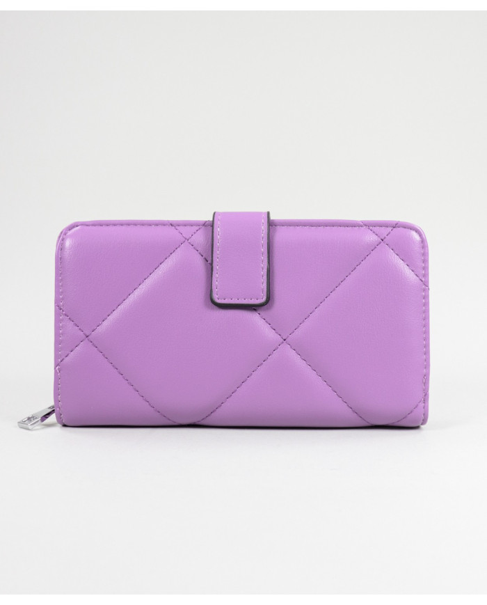 Women's Violet Wallet with Seams