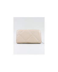 Damas Taupe Wallet con costuras