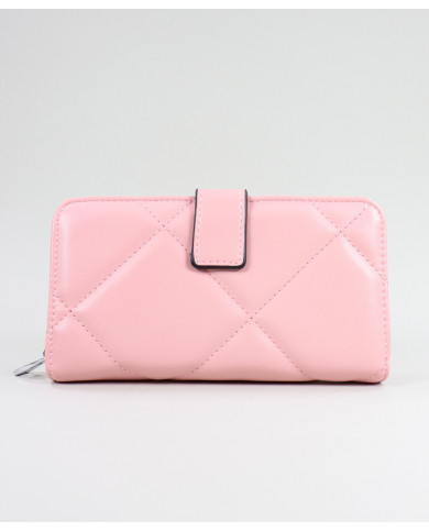 Ladies Pink Wallet with Seams