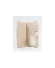 Ladies Taupe Wallet with Seams