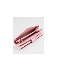 Ladies Pink Wallet with Seams