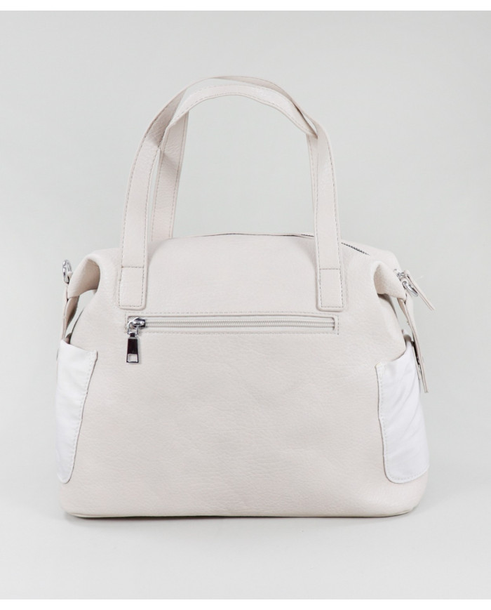 Beige Lady's Bag with Foreign Pockets