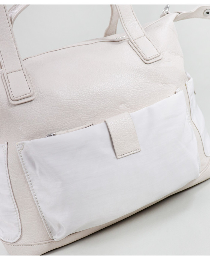 Mala Bege de Senhora com Bolsos Exteriores