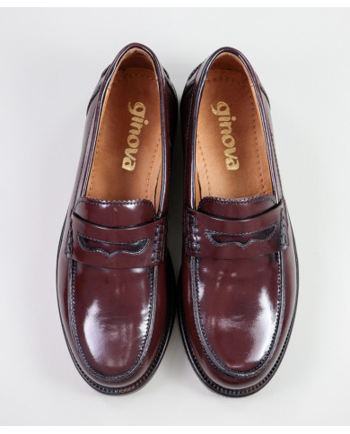 Mocassins Bordô de Homem Ginova Casuais