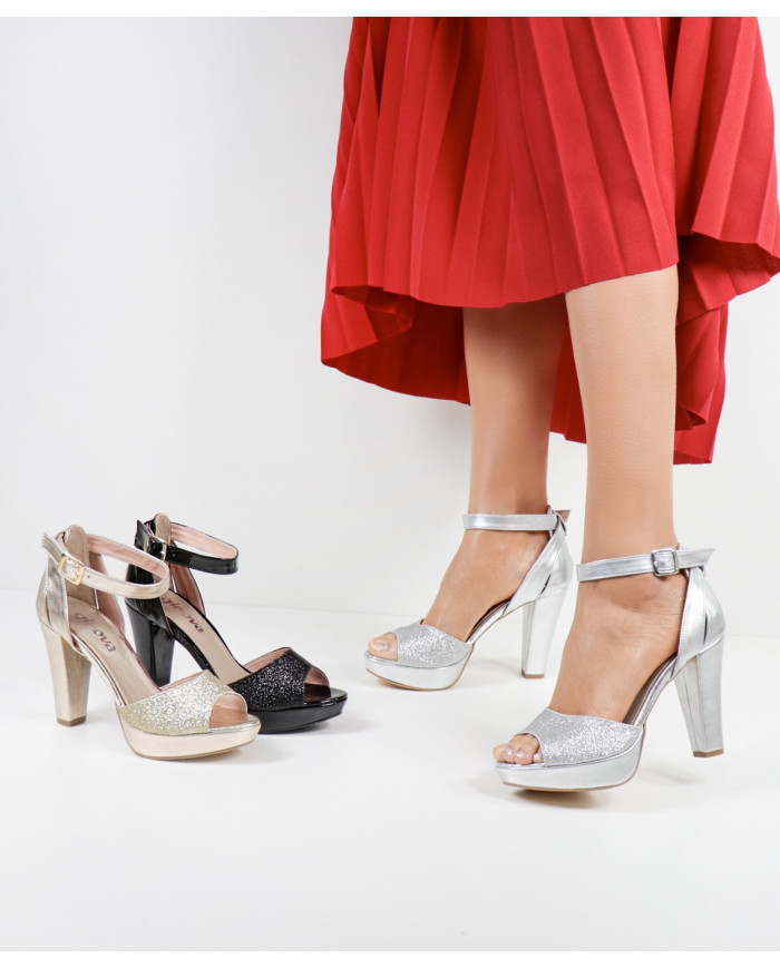 Sandalias de mujeres Ginova con Glitter