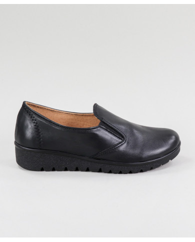 Black Lady Ginova Shoes with Seams