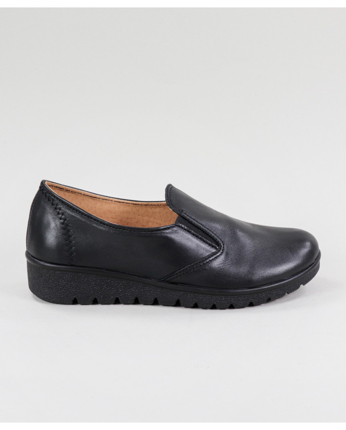 Black Lady Ginova Shoes with Seams