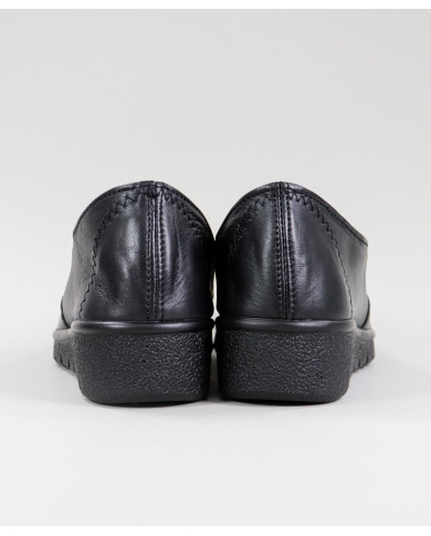 Sapatos Pretos de Senhora Ginova com Costuras