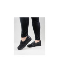 Black Lady Ginova Shoes with Seams