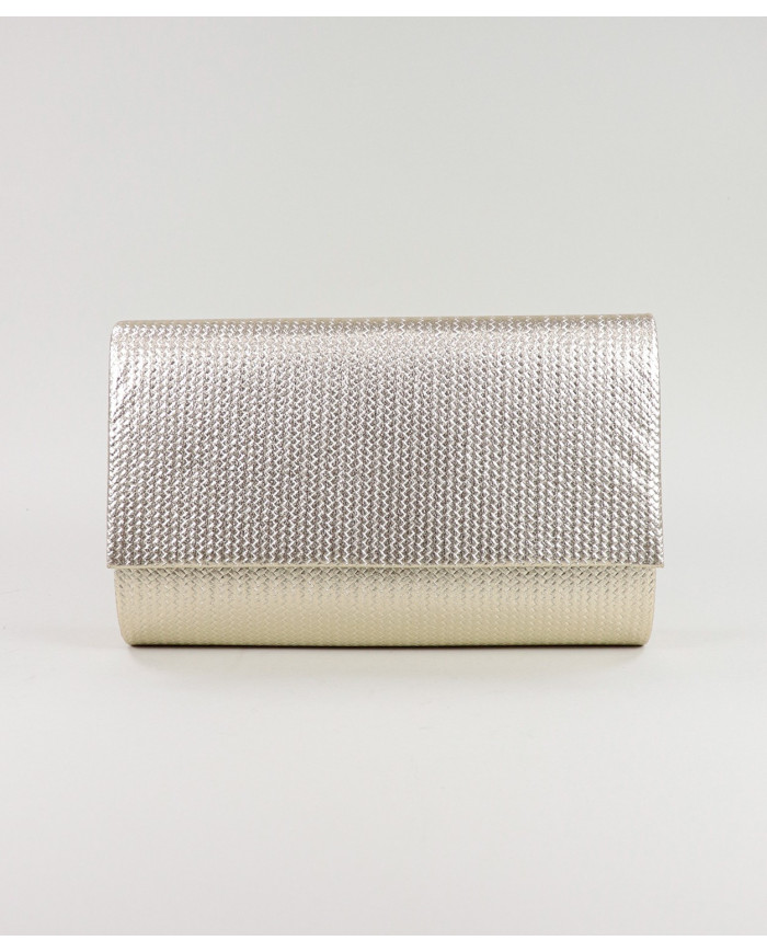 Pochete Dourada de Senhora com Textura