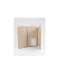 Damas Taupe Wallet con costuras
