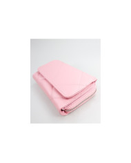 Señoras Pink Wallet con costuras