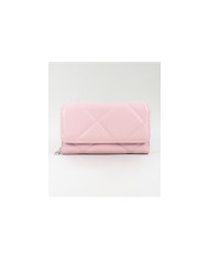 Señoras Pink Wallet con costuras