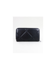 Women's Black Wallet with Seams
