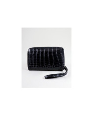 Women's Black Wallet with Textures