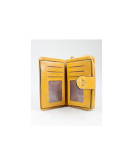 Women's Mustard Wallet with Textures