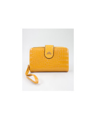 Women's Mustard Wallet with Textures