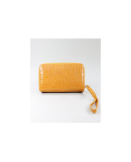 Funda de mostaza de mujeres con texturas