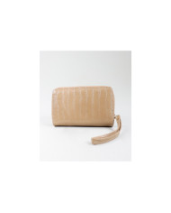 Women's Taupe Wallet with Textures