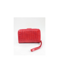 Women's Red Wallet with Textures