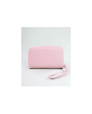 Wallet rosa de mujeres con texturas