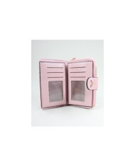 Wallet rosa de mujeres con texturas