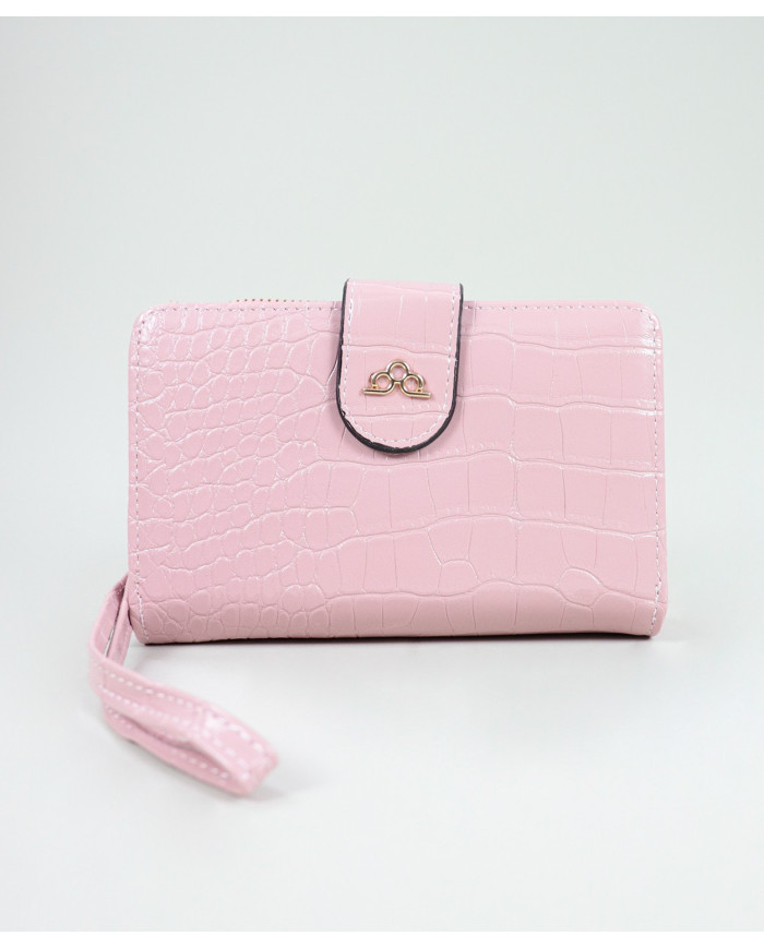 Wallet rosa de mujeres con texturas