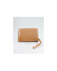 Camel Wallet de mujeres con texturas