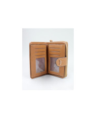 Camel Wallet de mujeres con texturas