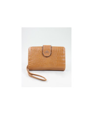 Carteira Camel Feminina com Texturas
