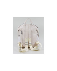 Mochila Bege de Senhora com Bolsos Exteriores