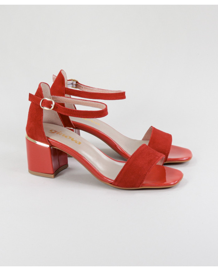 Sandalias Lady Ginova con Detalle de Oro