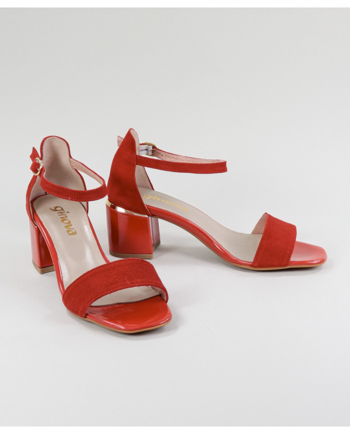 Sandalias Lady Ginova con Detalle de Oro