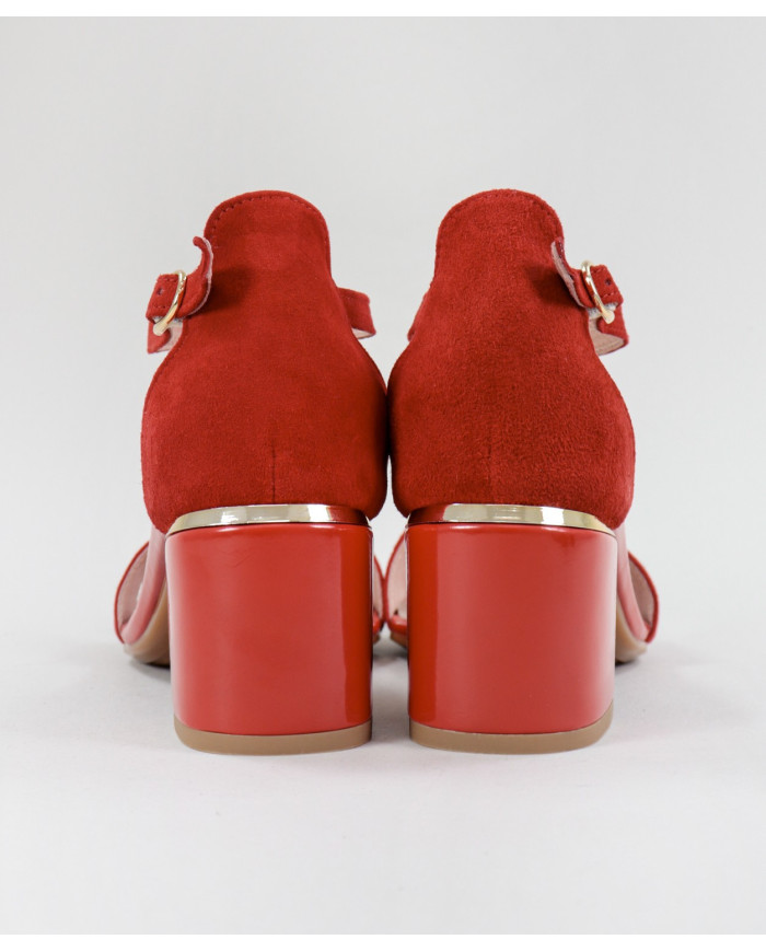 Sandalias Lady Ginova con Detalle de Oro