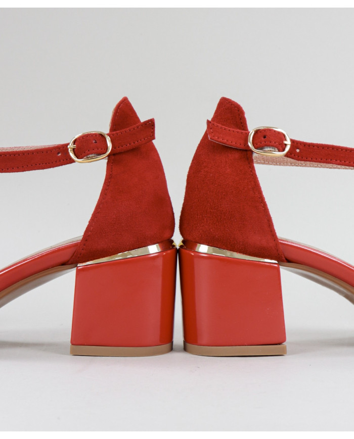 Sandalias Lady Ginova con Detalle de Oro