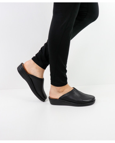 Black Slippers by Madame Ginova Comfortable