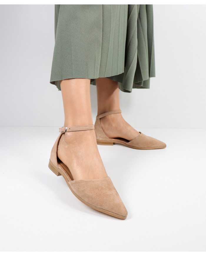 Sapatos Taupe Rasos Ginova de Mulher