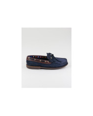 Sapatos de Vela Azuis de Homem Ginova em Pele