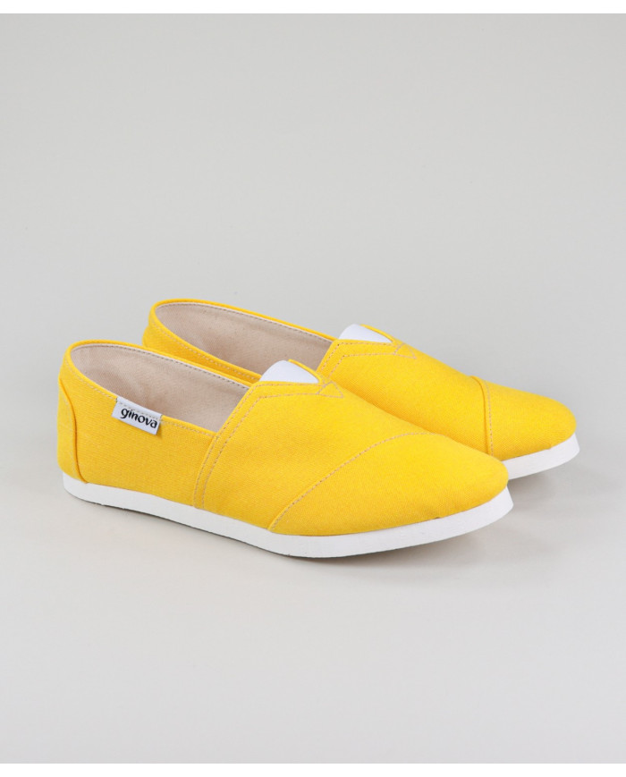 Alpercatas Amarelas de Senhora Ginova with Elastic