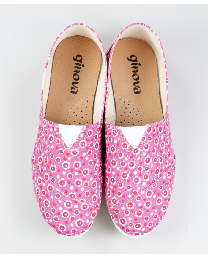 Alpercatas Rosa de Senhora Ginova à Flores