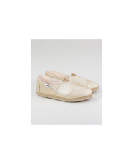 Alpercatas Douradas de Senhora Ginova com Brilho