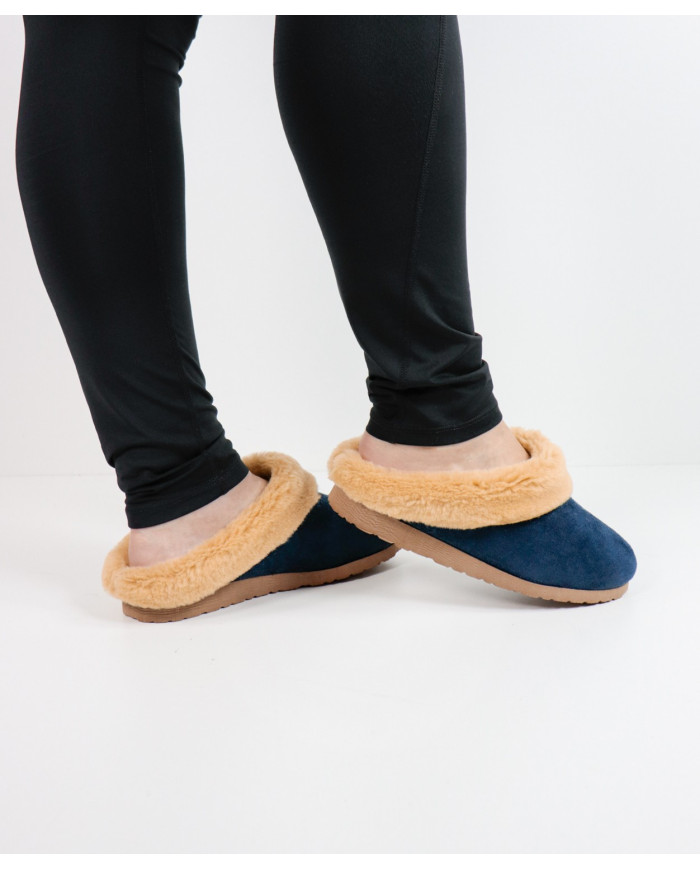 Women's Comfortable Blue Ginova Slippers
