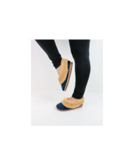 Pantufas Azuis de Pelo Confortáveis de Mulher