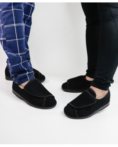 Pantufas Ginova de Pelo com Velcro