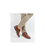 Ginova Men's Camel Shoes in Skin