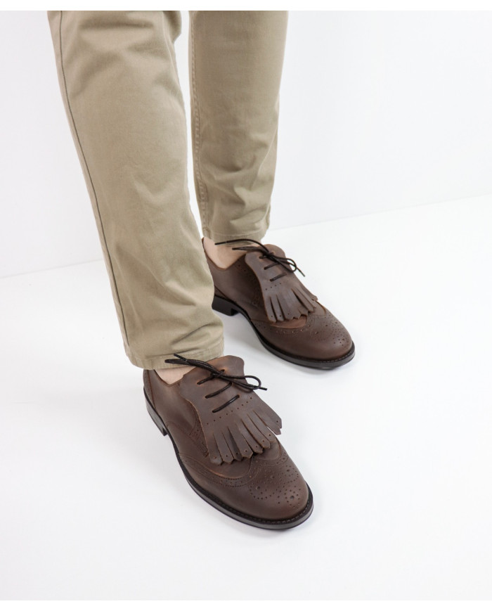 Ginova Man Oxford Shoes with Oranges