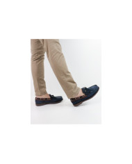 Blue Ginova Men's Sailing Shoes in Skin