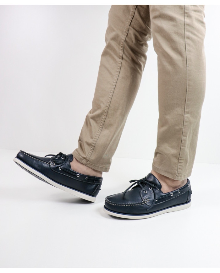 Men's Sailing Shoes with White Sole Ginova