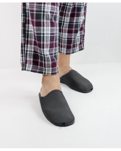 Grey Men's Room Slippers